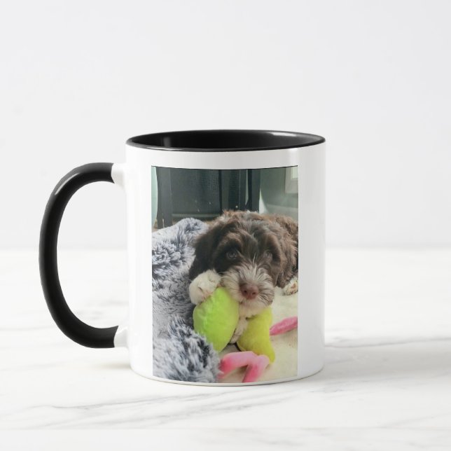 Caneca Portuguese Water Dog Playful Mug (Travel/Stein +) (Esquerda)