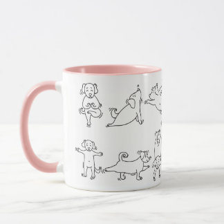 Caneca Pose de Yoga Engraçada