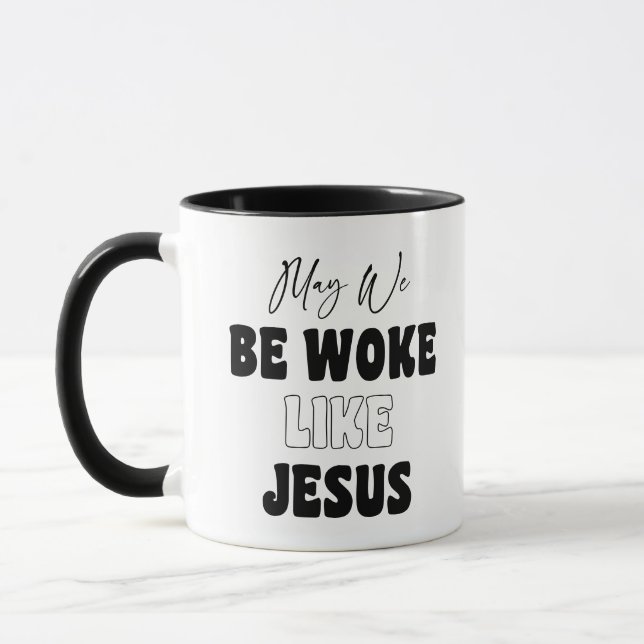 Caneca Possamos estar despertos como Jesus (Esquerda)