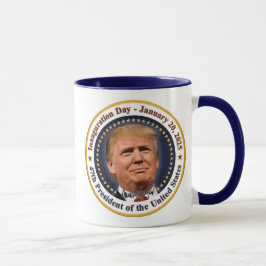 Caneca Posse do Presidente Trump Dia 20 de Janeiro de 202