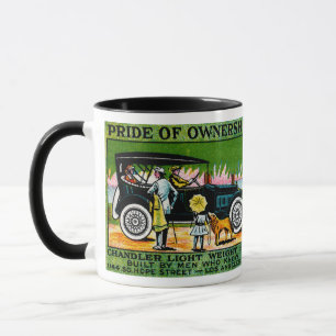 Caneca poster de automóvel Chandler 1914