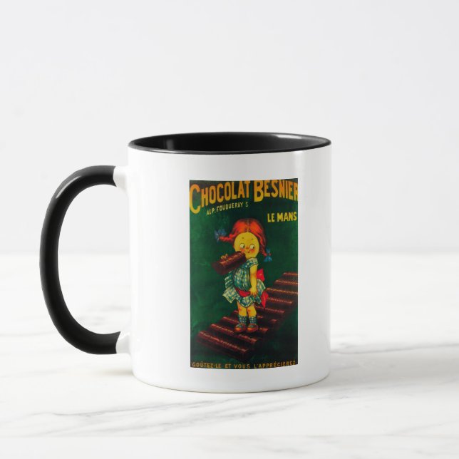 Caneca Poster de Promocional de chocolate melhor (Esquerda)