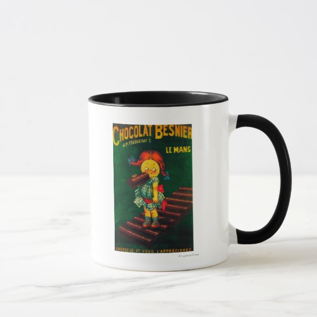 Caneca Poster de Promocional de chocolate melhor (Direita)