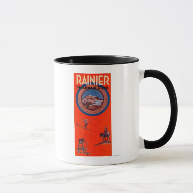 Caneca Poster de propaganda do Rainier (Direita)