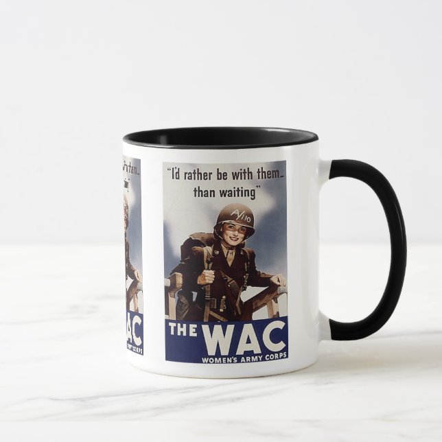 Caneca Poster de recrutamento de WAC (Direita)