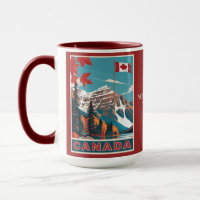 Poster de viagens Canadá de Texto Personalizado