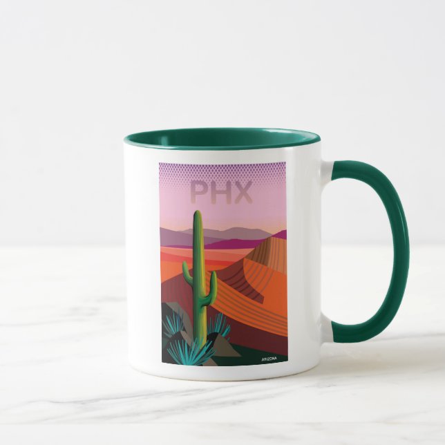 Caneca Poster de viagens da arizona | de Phoenix (Direita)