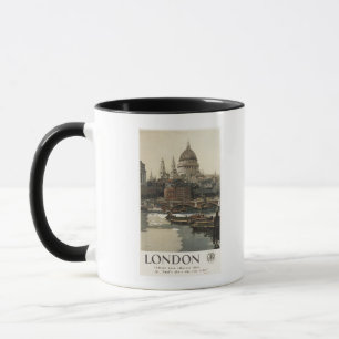 Caneca Poster de viagens de Great Western St Paul Railway