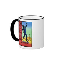 Poster de viagens do italiano de Pompeii do