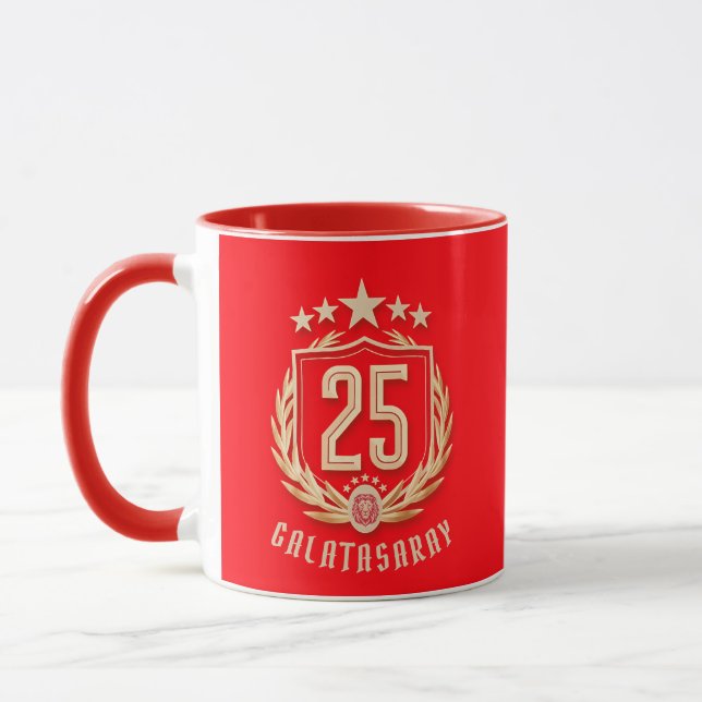 Caneca Poster do Campeonato Galatasaray 2025 (Esquerda)