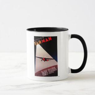 Caneca Poster do Promo do Monoplane de Farman 300 das