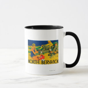 Caneca Poster do promocional da costa do golfe