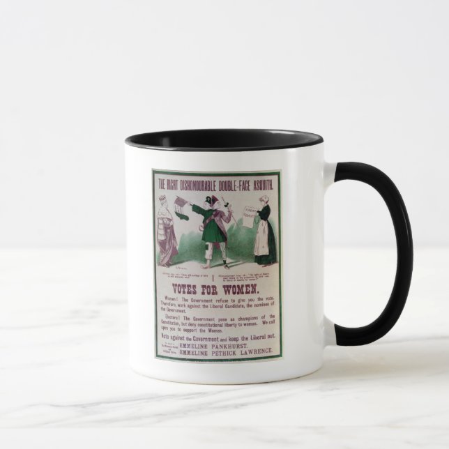 Caneca Poster do sufrágio das mulheres (Direita)