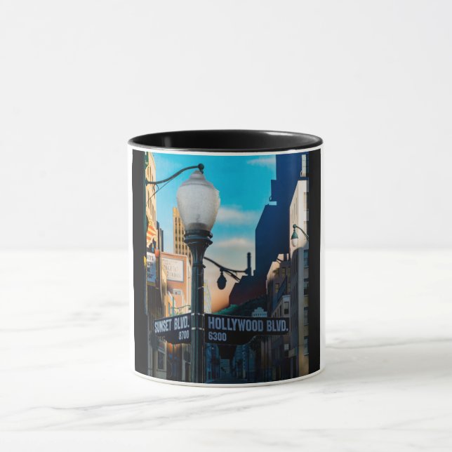 Caneca Poster Hollywood Blvd. (Centro)