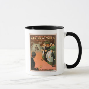 Caneca Poster novo alegre do teatro do cavalheiro de