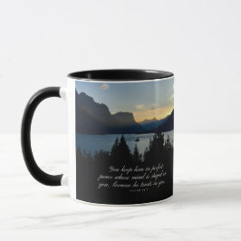 Caneca Poster Perfeito Peace Isaiah 26:3