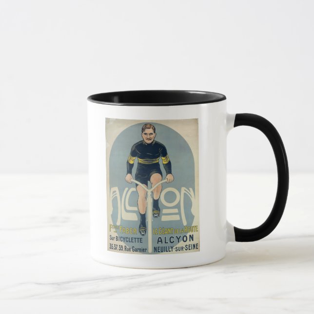 Caneca Poster que descreve Francois Faber (Direita)