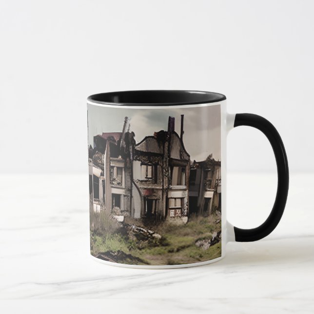 Caneca Posto de Edifícios Abandonados Apocalypse (Direita)