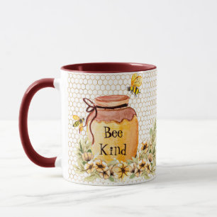 Caneca Pote de mel bee kind