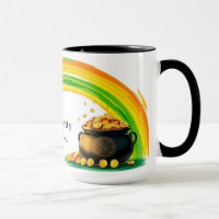 Pote de Moedas de Ouro do Dia de São Patrício