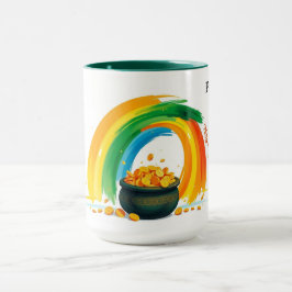 Caneca Pote de Ouro Personalizado do Dia de São Patrício