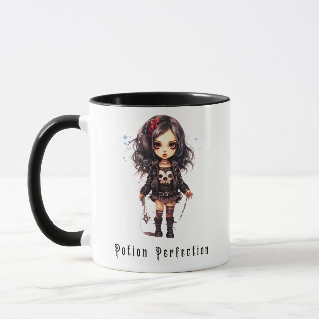 Caneca Potion Perfection Gthic Girl Halloween Mug (Esquerda)