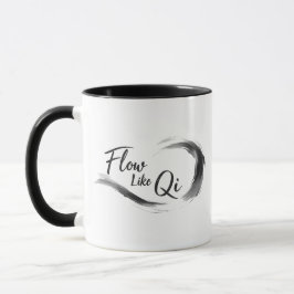 Caneca Powered by Coffee and Qi Mug Acupuncture Gift