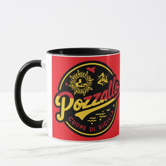 Caneca Pozzallo Cuore di Sicilia Mug (Esquerda)
