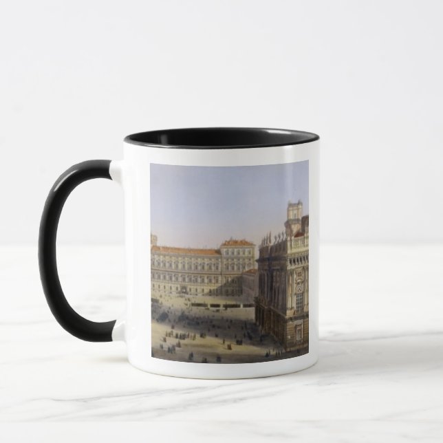 Caneca Praça Castello, Turin, gravado por F. Citterio (c (Esquerda)