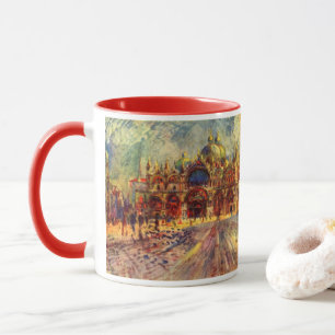 Caneca Praça de São Marcos, Veneza por Pierre Renoir