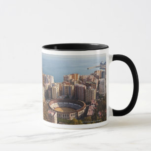 Caneca Praça de touros e porto de Malagueta do La
