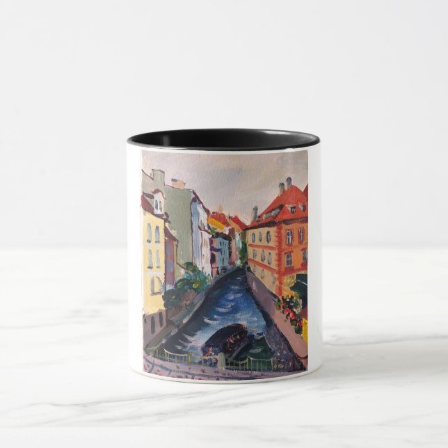 Caneca Praga, rua, vista de Charles Bridge (Centro)