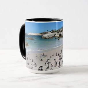 Caneca Praia   África do Sul dos pedregulhos dos pinguins