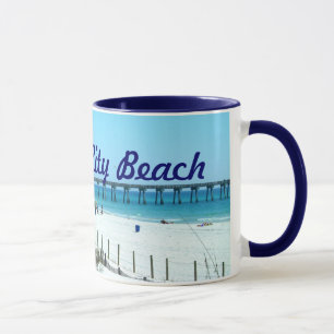 Caneca Praia bonita da Cidade do Panamá, Florida