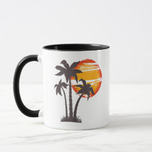 Caneca Praia da Palmeira Oceano Verão Férias Pôr do Sol P