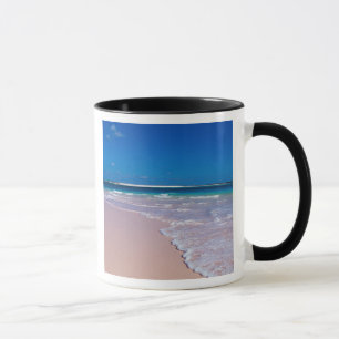Caneca Praia de areia rosa na Baía de Conch, Ilha do Gato