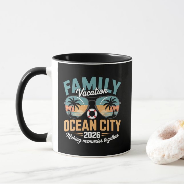 Caneca Praia de Ocean City (Com Donut)