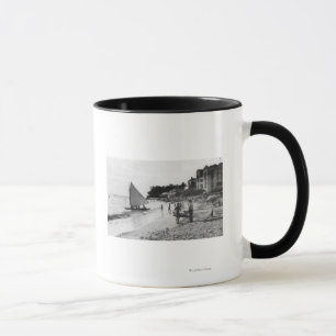 Caneca Praia de Waikiki e barcos Honolulu