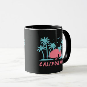 Caneca Praia do Pôr do Sol na Califórnia