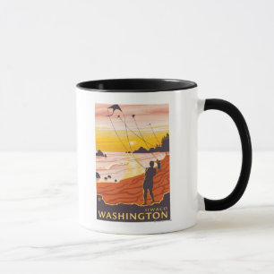Caneca Praia & papagaios - Ilwaco, Washington