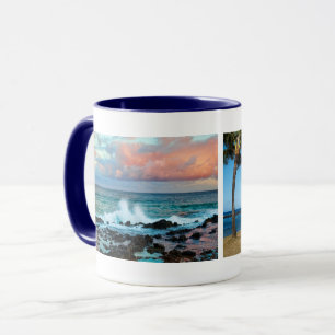 Caneca Praia Po'ipu, Kaua'i Havaí, Lembrança