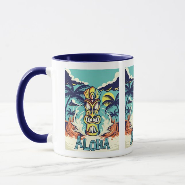 Caneca Praia Tiki Aloha  (Esquerda)