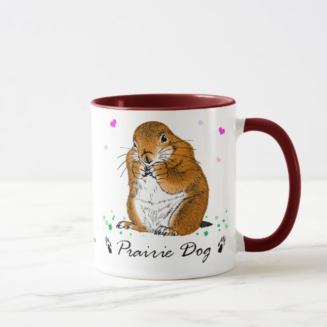 Caneca prairie dog　(Heart) (Direita)