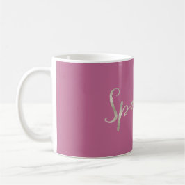 Caneca Prata Sparkle Rosa