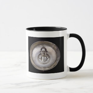 Caneca Prato com o busto de um homem para dentro
