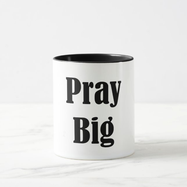 Caneca Pray o copo grande de | (Centro)