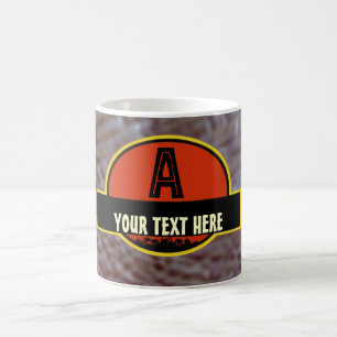 Caneca pré-histórica do monograma de "A"