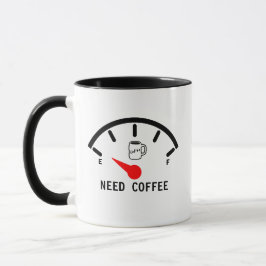 Caneca Precisa De Café Mais Cafeína Engraçada Gift Mug