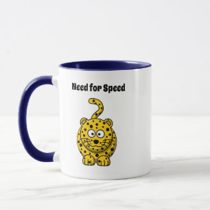 Caneca Precisa de velocidade, Design de Cartoon Chita Eng