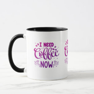 Caneca Preciso De Café Agora Mug Mug de café cerâmico p